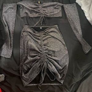 2 Piece Glitter Outfit